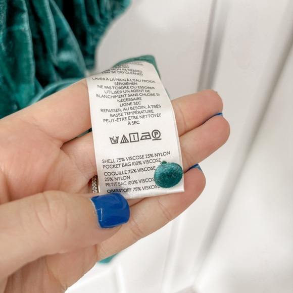 Maeve Anthropologie The Bettina Tiered Mini Shirt Dress Holly Velvet - Picture 6 of 8